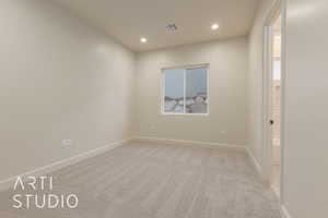 View of carpeted empty room