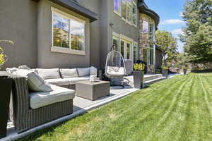 View of patio / terrace featuring an outdoor hangout area