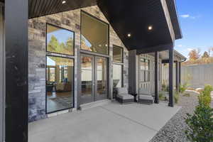 View of patio / terrace with french doors