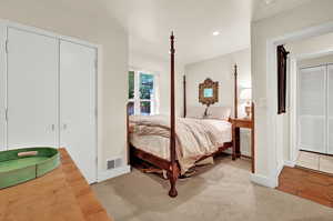 View of tiled bedroom