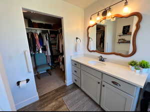 Primary Bathroom with walk in closet