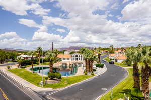 Birds eye view of property