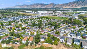 Bird's eye view featuring a mountain view