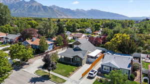 Aerial photo showing the home and surrounding neighborhood