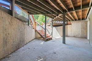 Covered patio off walkout basement