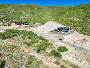 Bird's eye view featuring a mountain view