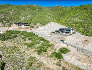 Exterior space with a mountain view