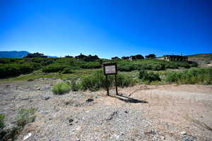 Exterior space featuring a mountain view