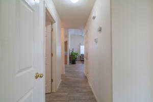 Hallway featuring light hardwood / wood-style floors