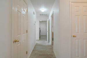 Hall featuring light hardwood / wood-style floors