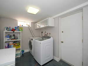 Laundry and exit to backyard