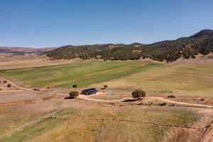 Mountain view featuring a rural view