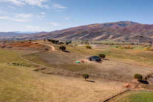 Mountain view featuring a rural view