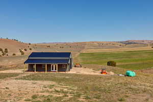 Exterior space featuring a rural view