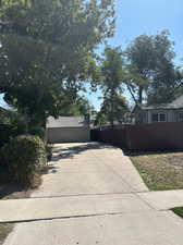 Double wide driveway. Room for 4 plus vehicles