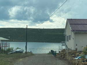 VIEW OF THE Lake from the house