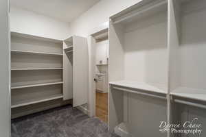 Closet connects to Primary Bath and Laundry Room