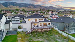 Exterior space with a mountain view