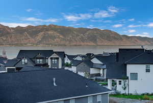 Exterior space with a mountain view