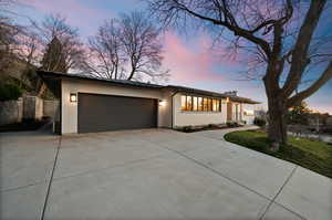 View of front of house featuring a garage