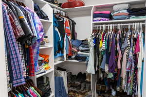 View of spacious closet