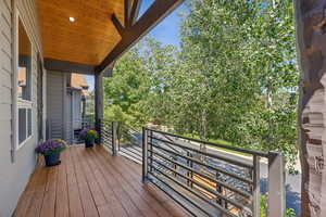 View of wooden terrace