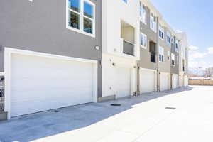 Exterior space with a mountain view