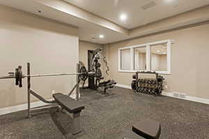 View of workout room