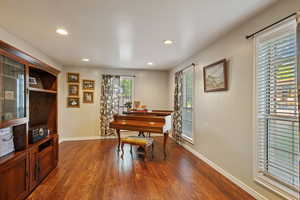 Beautiful hardwoods elevate charm of this formal living room