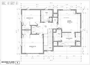 House plan: second floor.