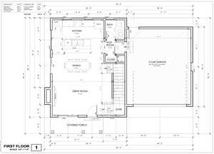 House plan: main floor.