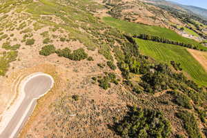 Aerial view featuring a rural view