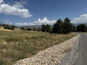 View of road with a mountain view