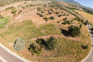 Bird's eye view featuring a mountain view and a rural view