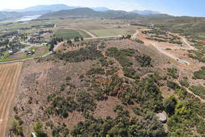 Aerial view with a mountain view and a rural view