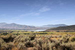 Mountain view featuring a rural view