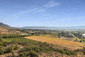 View of mountain feature with a rural view