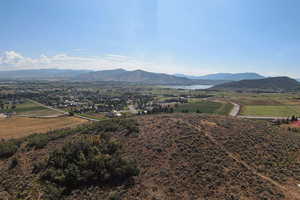 Mountain view featuring a rural view