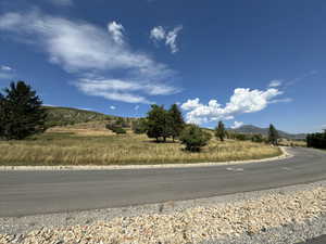 View of road with a mountain view