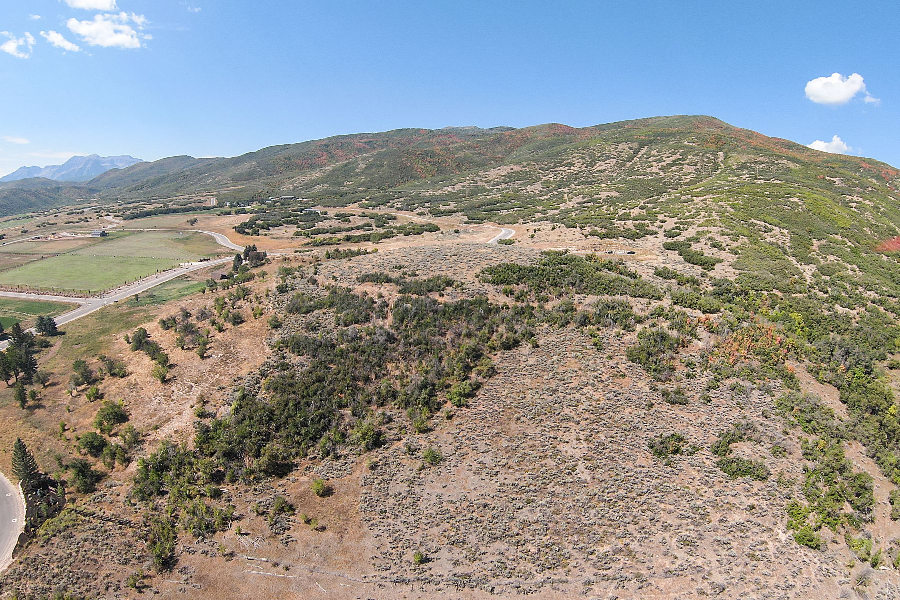 Mountain view with a rural view