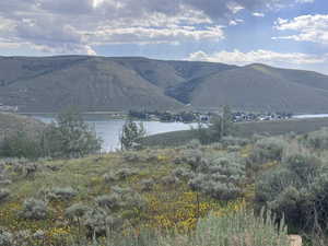 Mountain view with a water view