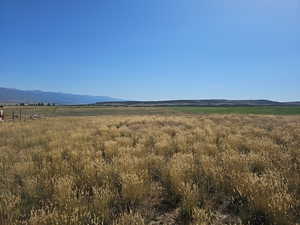 Mountain view featuring a rural view