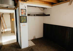 View of basement