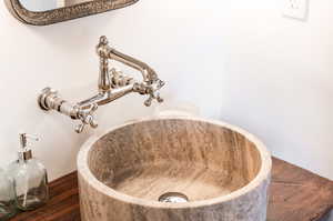 Interior details featuring sink