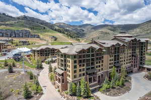 Exterior space with a mountain view