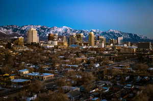 City view with a mountain view