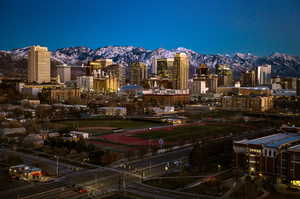 View of city with a mountain view