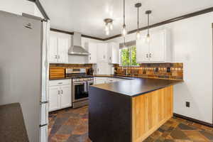 Updated kitchen, granite countertops, and new fridge, microwave, and stove.