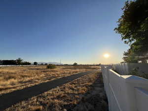 LOVELY VIEW OF SUNSET FROM WALKING TRAIL DIRECTLY BEHIND TOWNHOME