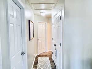 HALLWAY TO BED 2, BED 3 AND DOUBLE DOORS FOR LAUNDRY